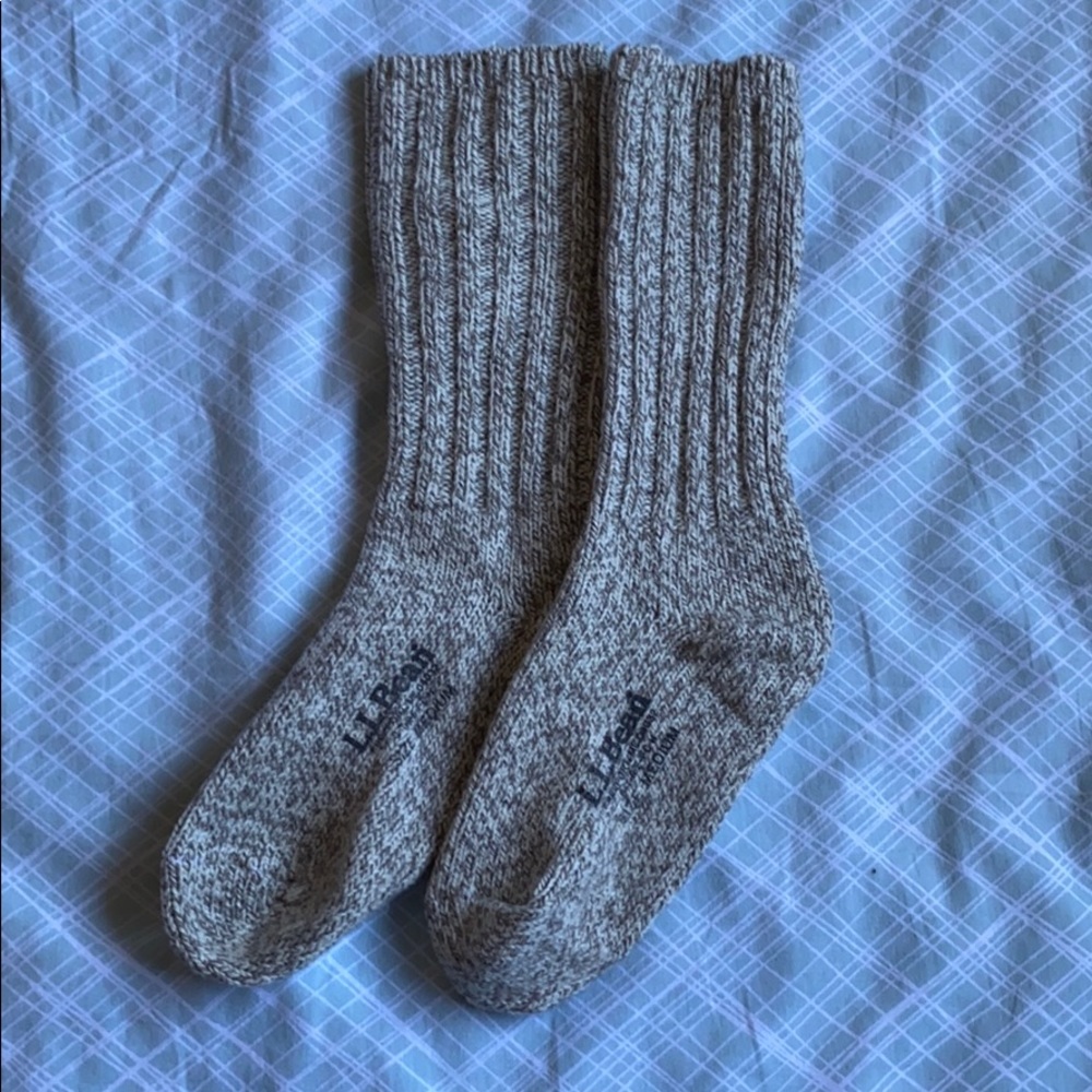 NWOT L.L. Bean Merino Wool Rag Sock 10”
